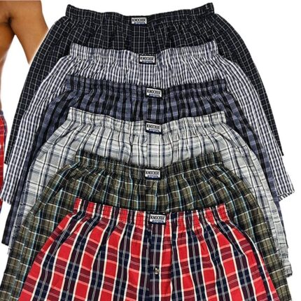 Men’s Boxers, Tartan 6 Pack