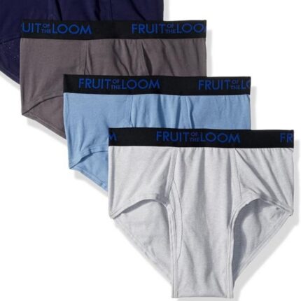 Men’s Breathable Cotton Micro-Mesh Briefs, Assorted 4 Pack