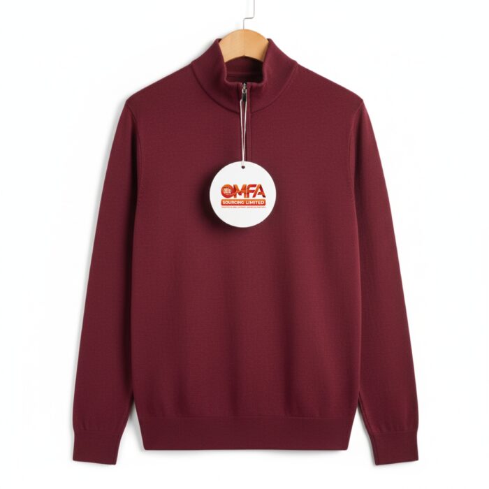 Men’s Quarter-Zip Sweater - Image 1