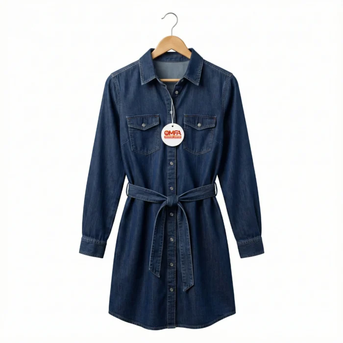 Denim Shirt Dress - Image 1